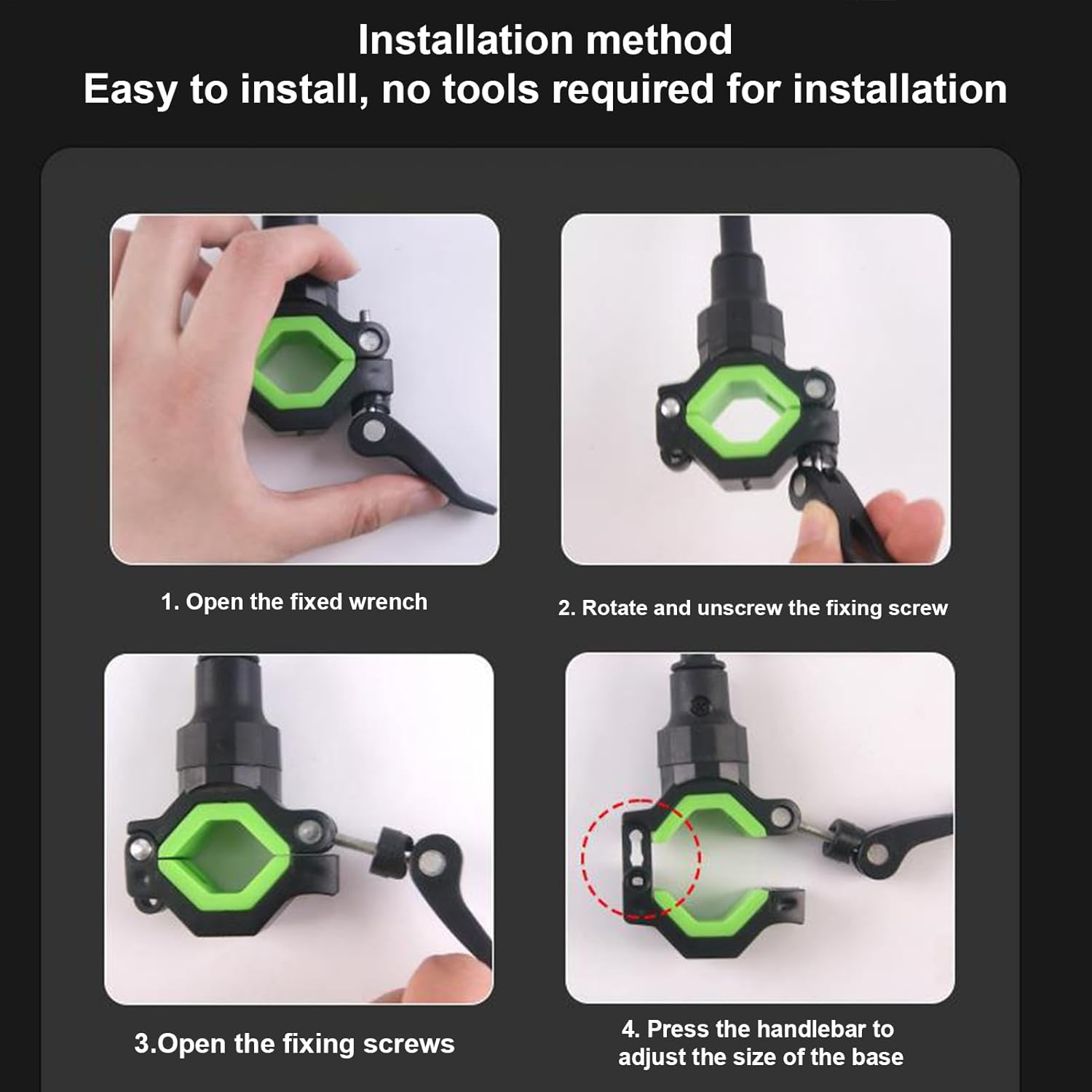 Stroller Mirror - 10Cm Clip on Security Mirror | round Side Rearview Mirror | Aluminum ABS 360&deg; Adjustable Safety Baby Stroller Accessory for Pram Bike & Scooter Handlebar image number 2