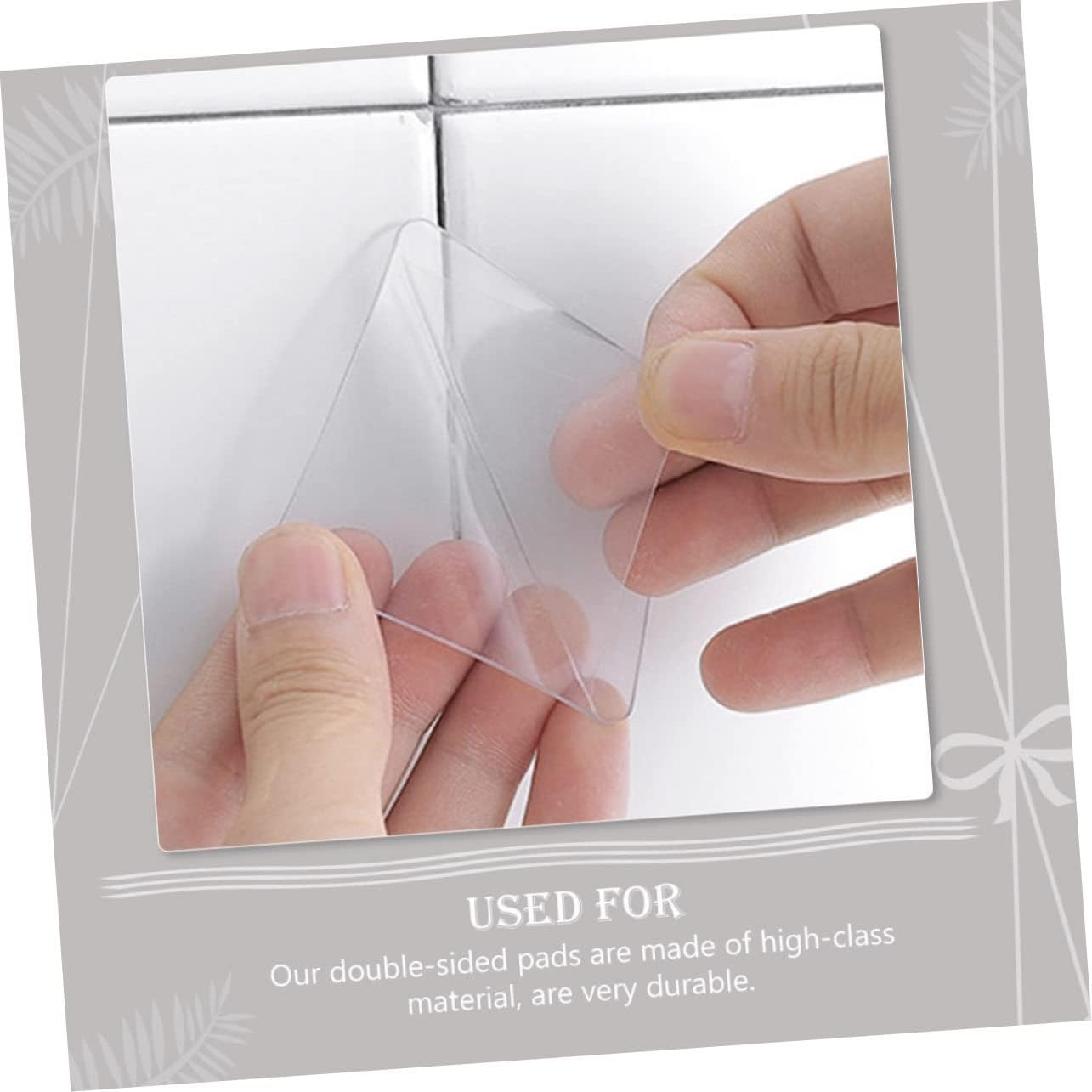 Operitacx 20Pcs Double Sided Transparent Adhesive Tape No-Trace Stickers for Home Office Car Easy to Use Mounting Tape for Photos Posters and Crafts image number 3