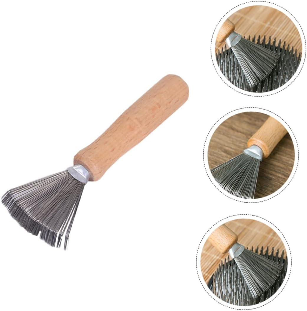 MERRYHAPY Garden Cleaning Rake Flower Arrangement Holder Cleaner Non-Slip Wood Handle image number 6