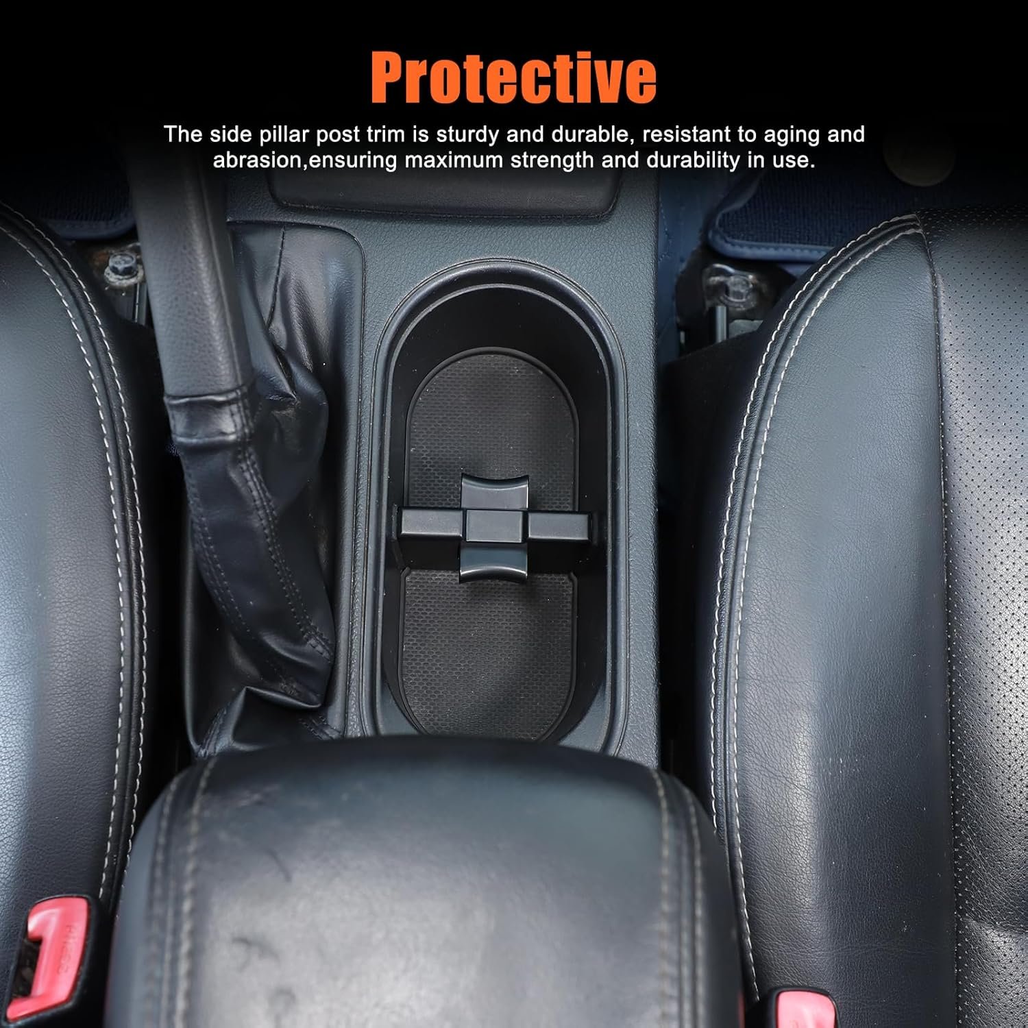 Yinaniutos Cup Holder Insert Divider Compatible with 2014-2018 Subaru Forester, 2010-2014 Subaru Outback/Legacy, Center Console Drinks Holder Divider Replace image number 6