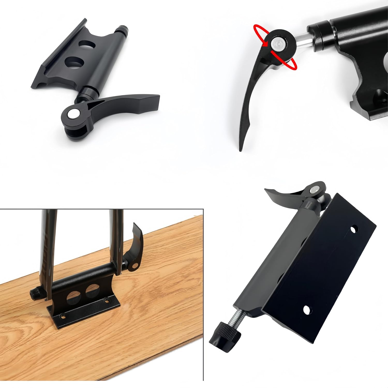 Naisfei 2PCS Black Bicycle Fork Block Mount, Quick Release for Truck, Trailer and Bike Racks.