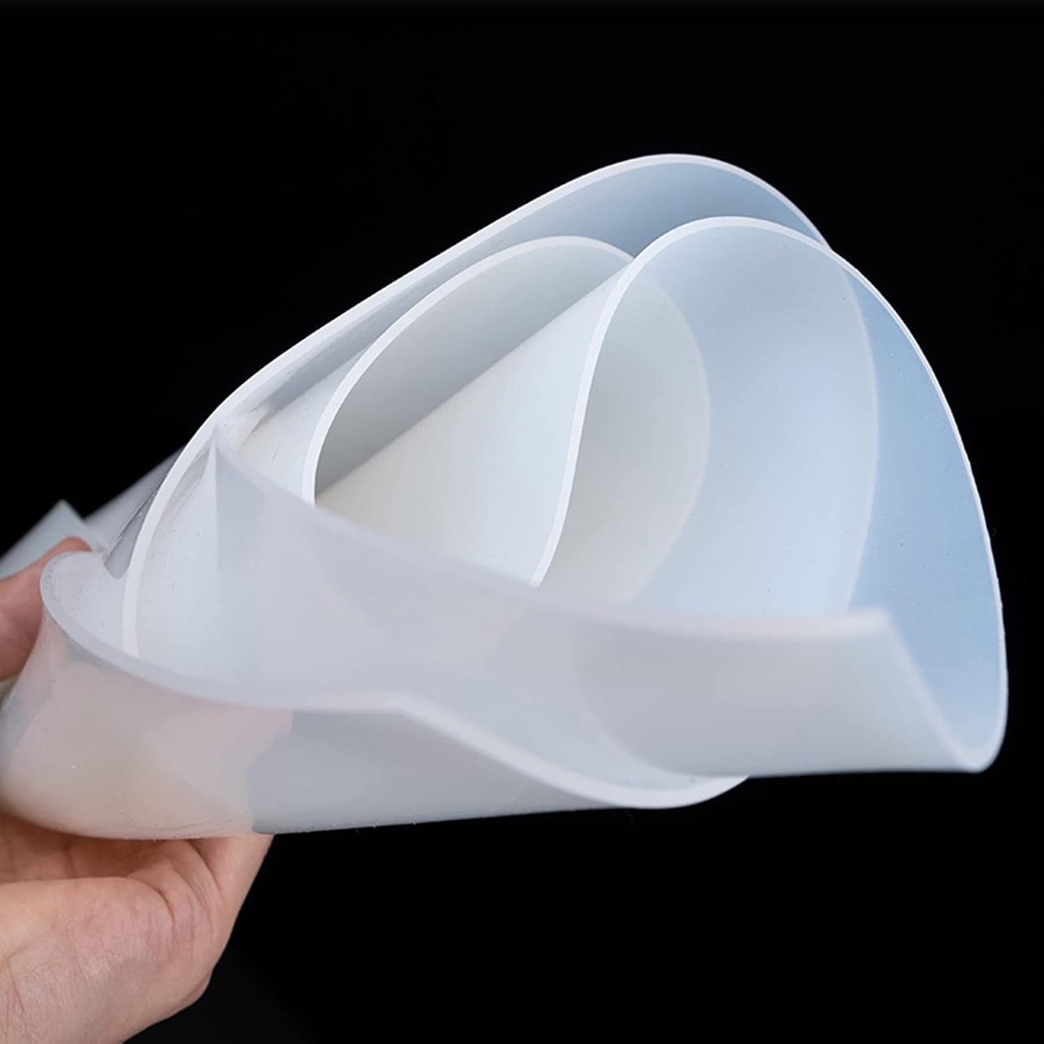 Thin Silicone Rubber Sheet Heat Resistant Gaskets Panel DIY Material Model Craft Pads, Seals,1Mm Thick 300X300Mm(12"X12") (Clear White)