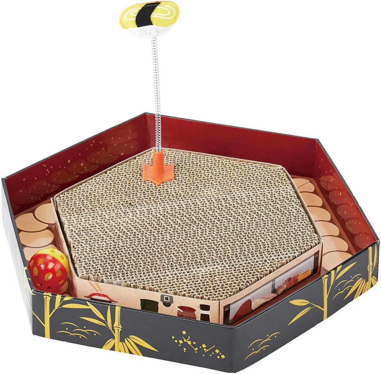 Petio Conveyor Belt Sushi Cat Playground Scratcher Set image number 1