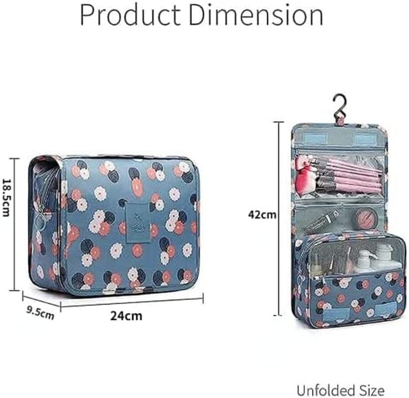 Hanging Toiletry Bag for Women Kids Travel Bag for Toiletries Cosmetic Bag Makeup Bags Organizer Waterproof Bathroom Organizer with Hook image number 3