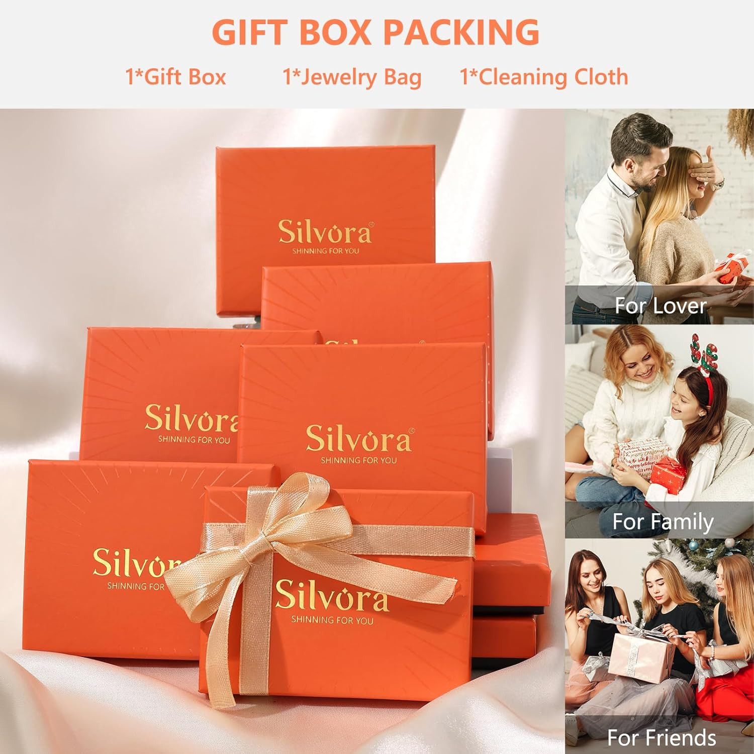 Silvora 925 Sterling Silver Heart Initials Earring for Women Stud Letter Earring for Girls Love Jewelry Birthday Gift image number 5