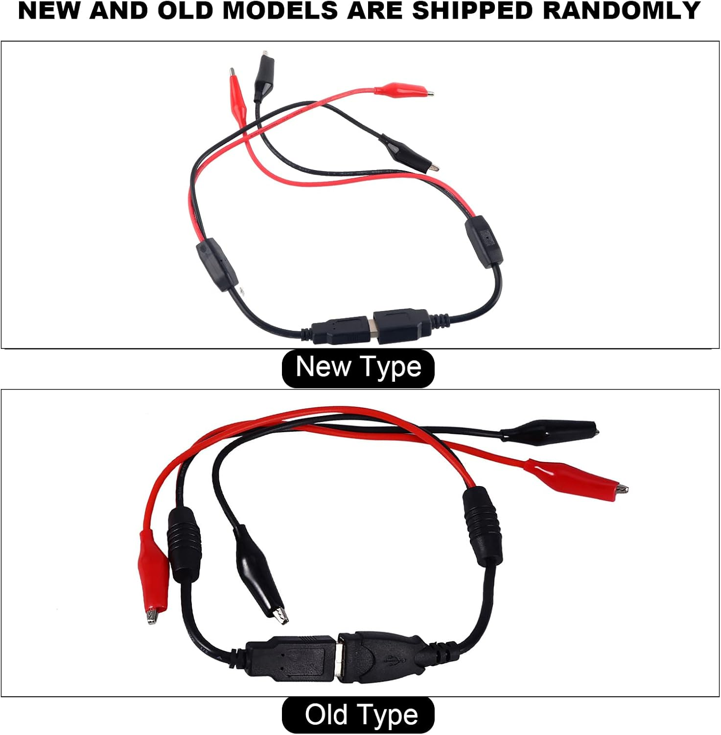 USB to Alligator Clips, USB Cable Tester Red Black Wire Alligator Clip Test Cable Male Female to USB Line for Electrical Circuit Testing image number 6