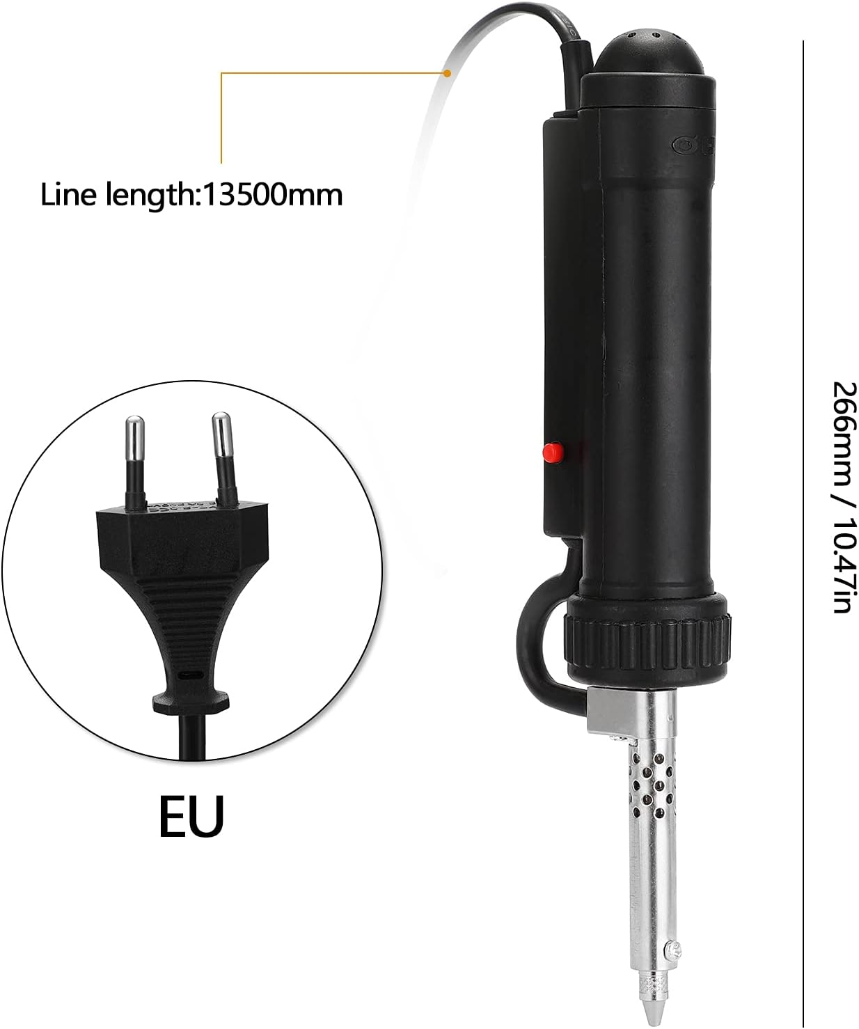 WEYTOLL Electric Desoldering Pump - Gun Style, 30W, Corded Electric, Suitable for Thick Films & Large Components image number 6