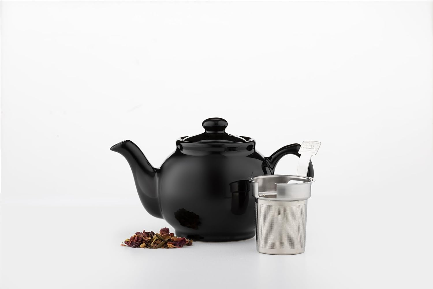 Price & Kensington Stoneware Teapot Black Gloss, 2 Cup (450Ml) image number 2
