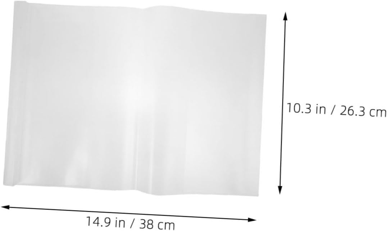SECFOU 20 Pack Book Covers Practical Study Book Film Scrapbook Protectors No Tape Needed PP Material B5/16K Size for School Home