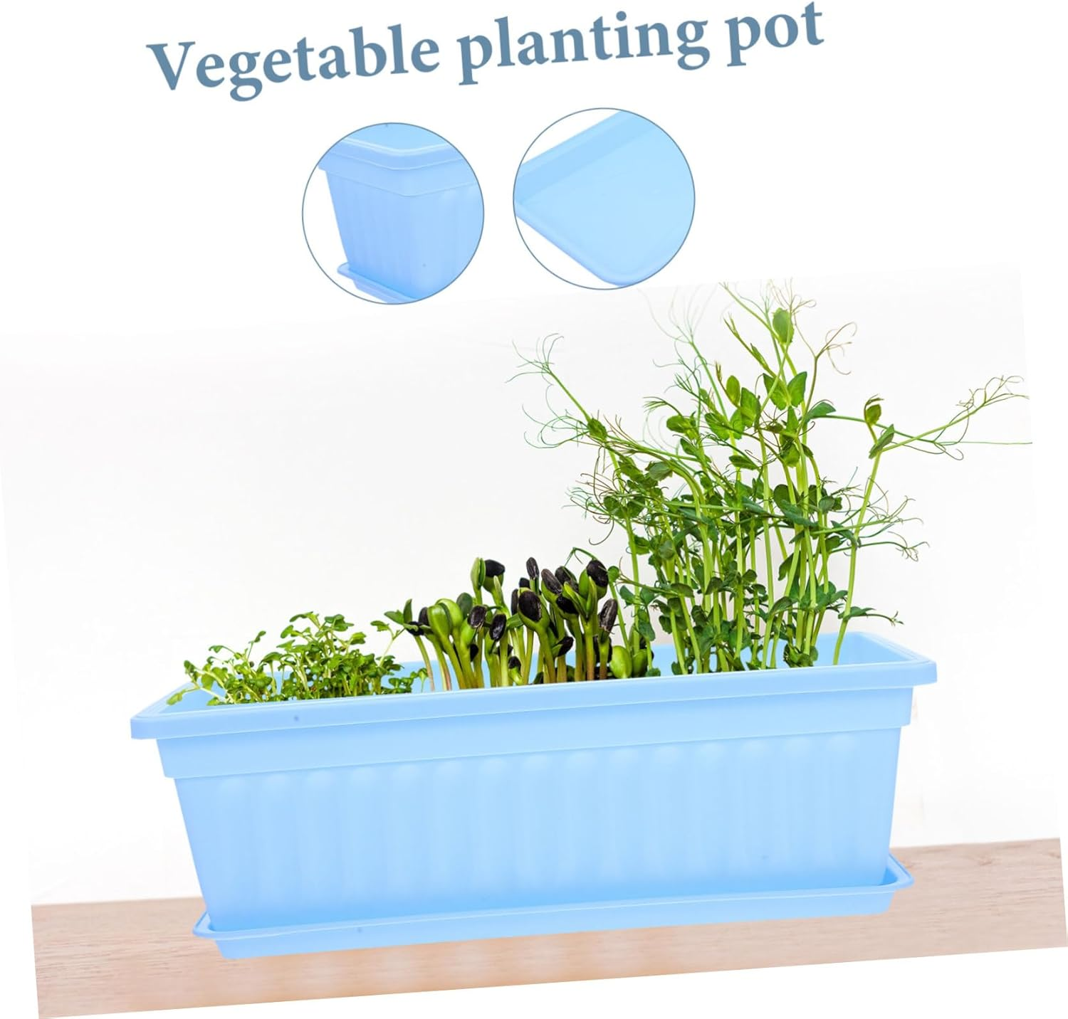 BCOATH 2Pcs Resin Plant Pots Saucer for Indoor Gardening and Orchid Shape for Balcony and Home Decor