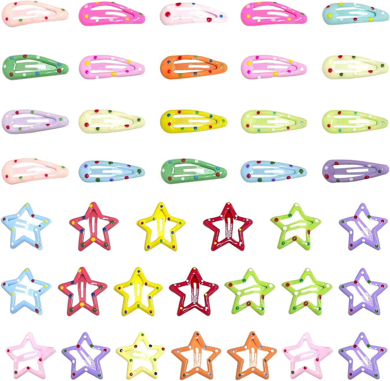 40 Broken Hair Pins, Various Types of Coloured Hair Pins, Practical and Versatile Hair Accessory Accessories, Suitable for Fixing Bangs and Broken Hair on the Sides image number 5