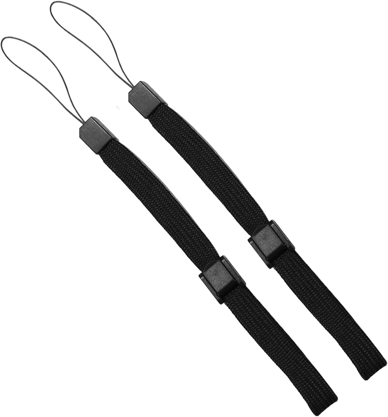 Jadebones 2X Black Silicone Skin Case Cover with Wrist Strap for Nintendo Wii Remote Controller image number 3