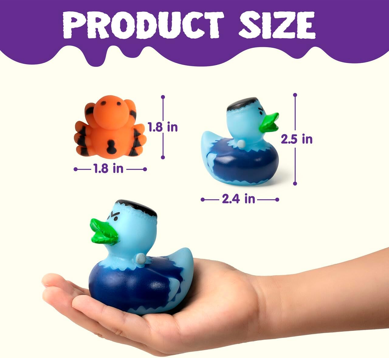 JOYIN Halloween Advent Calendar 2025 with Surprise Toys, Holiday Countdown to Halloween with Mochi and Surprise Themed Rubber Ducks,Countdown Calendar Toys for Party Favor image number 3