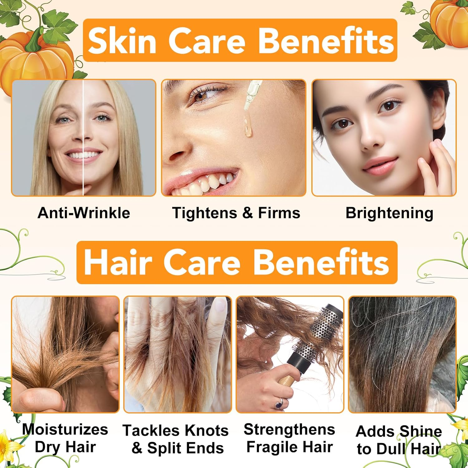 Pumpkin Seed Oil for Hair Growth, Organic Pumpkin Seed Oil, 100% Pure, Moisturizing Scalp, for All Hair Types, 2.0 Fl Oz image number 6