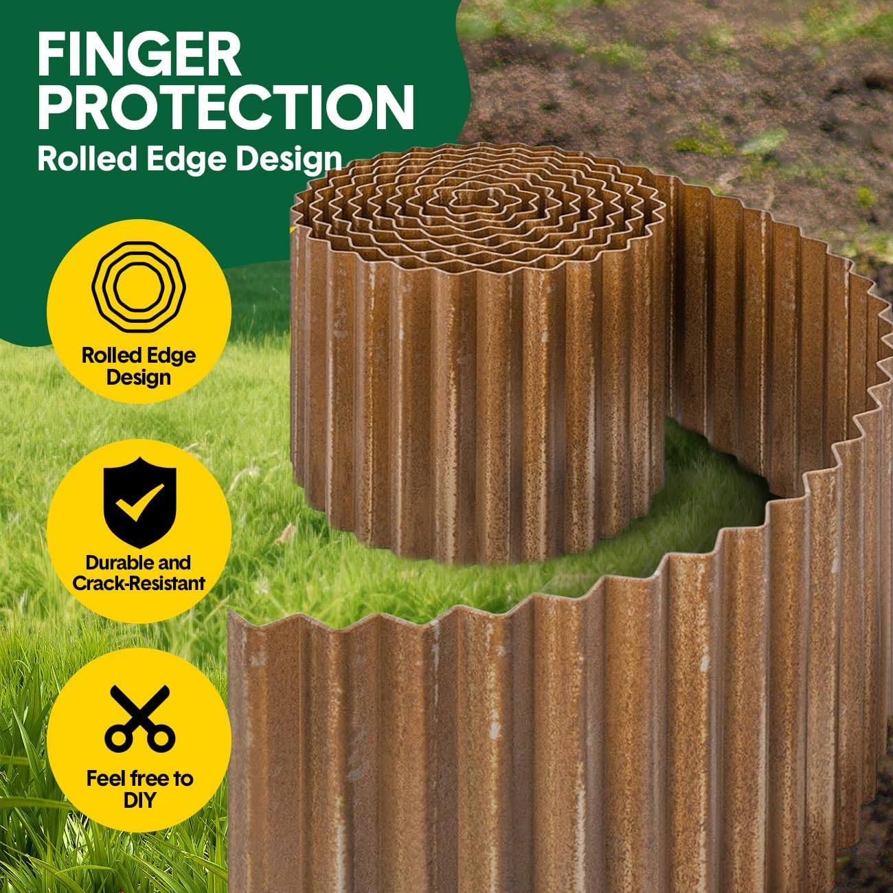 Corrugated Metal Garden Edging image number 5