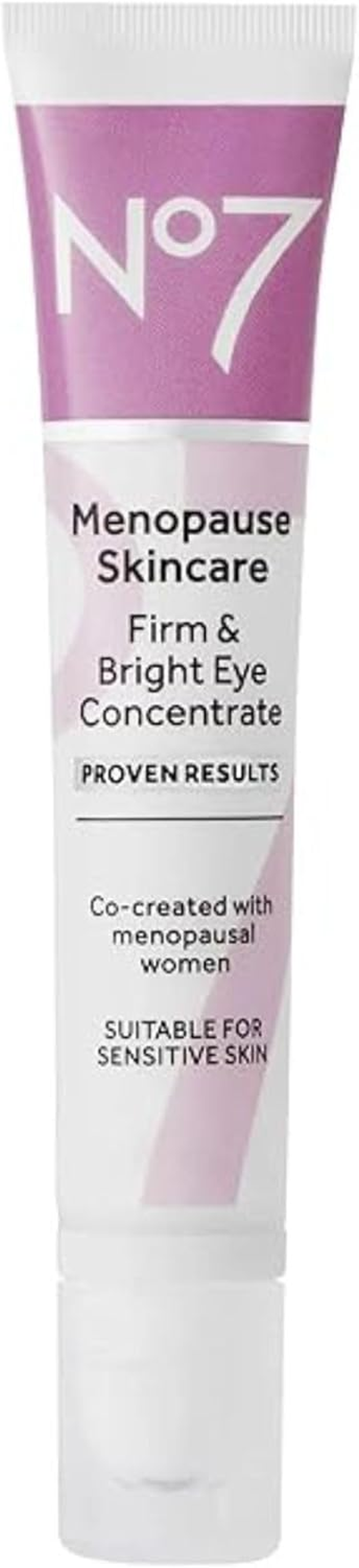 No7 Menopause Skincare Firm & Bright Eye Concentrate - Revitalizing Eye Cream for Dark Circles, Wrinkles & under Eye Puffiness - Menopause Relief Cooling Roller for Refreshing Tired Eyes (15 Ml) image number 5