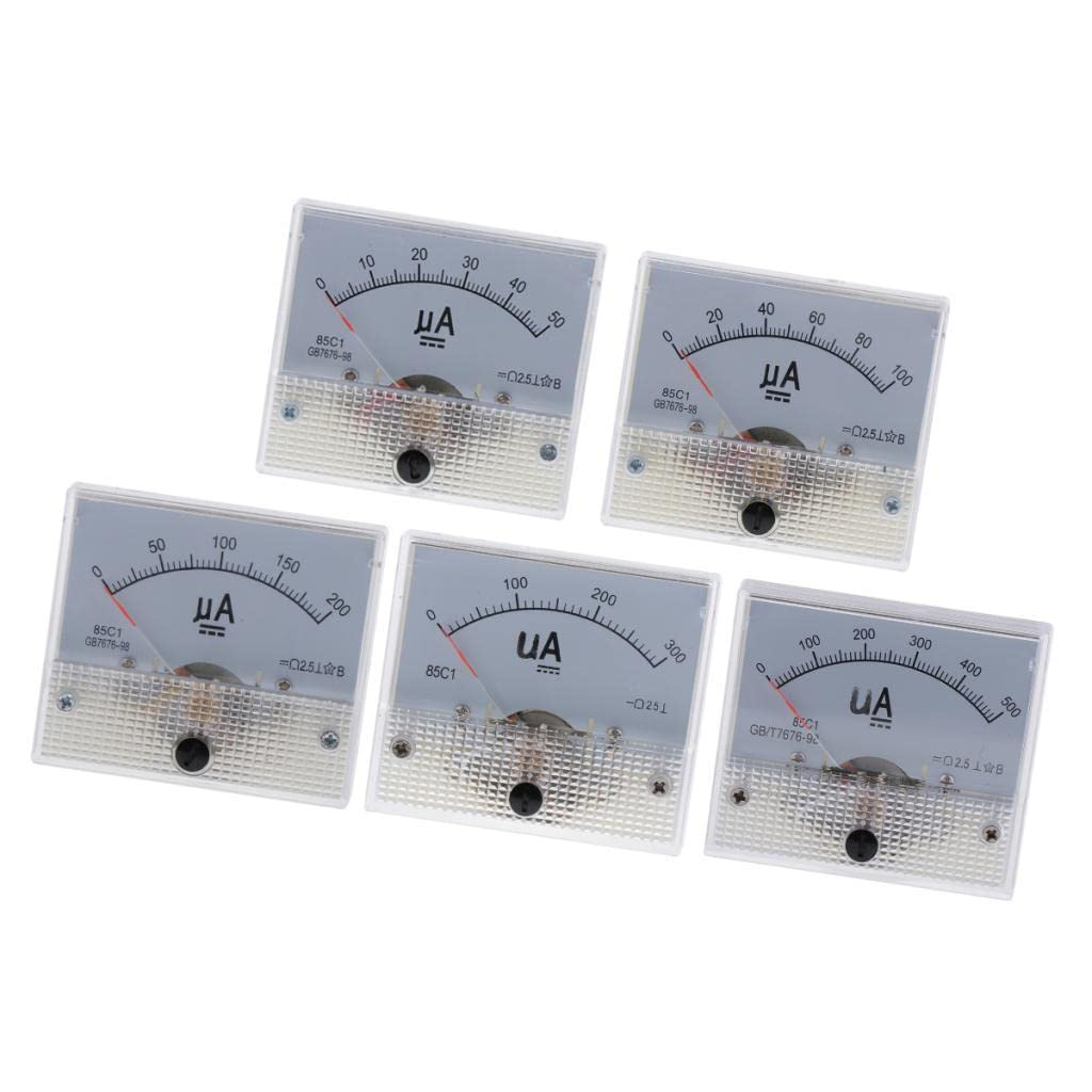 Accurate 85C1-Ua Panel DC Ampere Tester Current Measuring Tools 0-50Ua, White