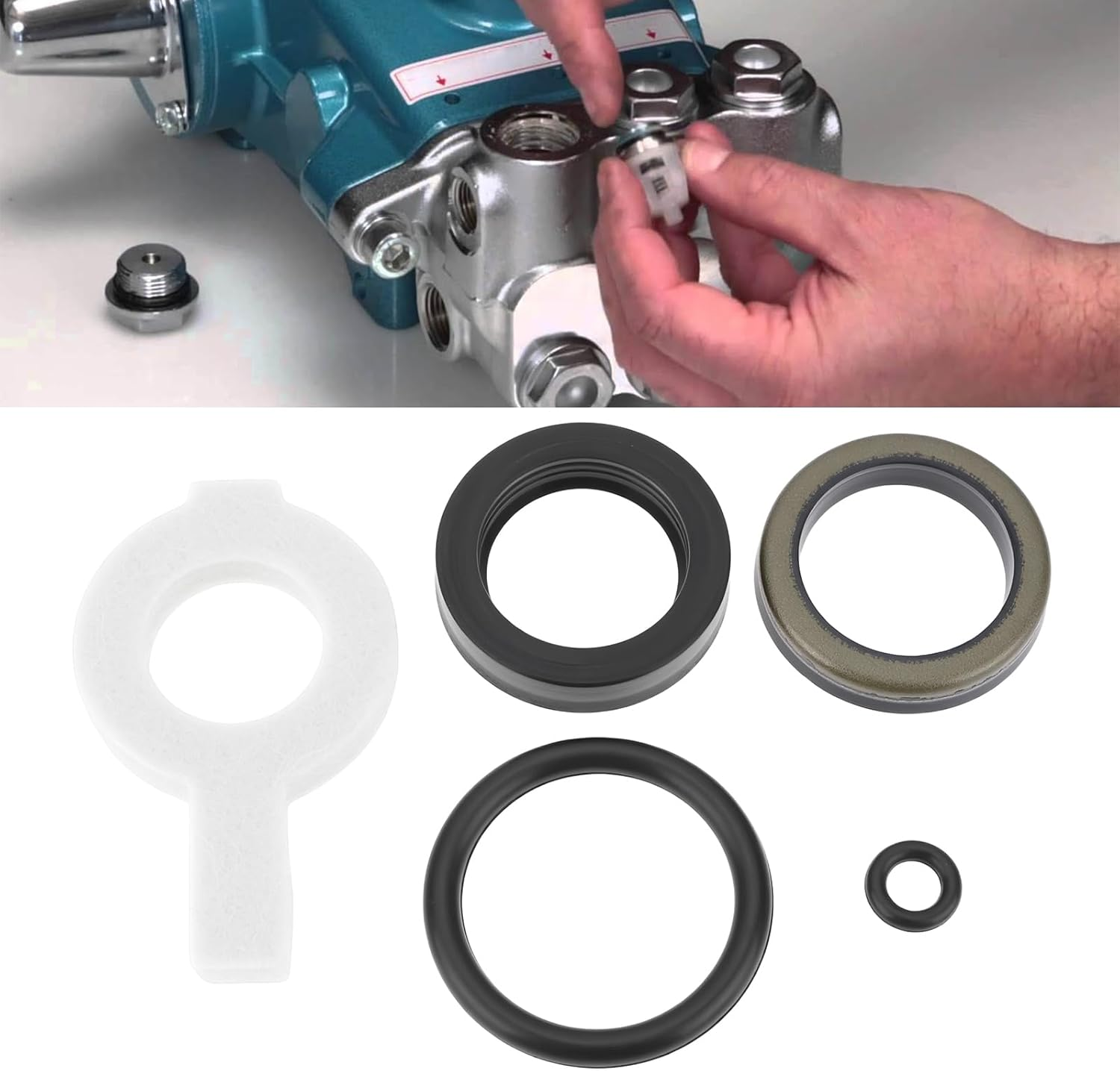 Frame Plunger Pumps Seal Kit 30623 Compatible with Cat Pump Model 30 31 34 35 310 340 350 310B 310S image number 3