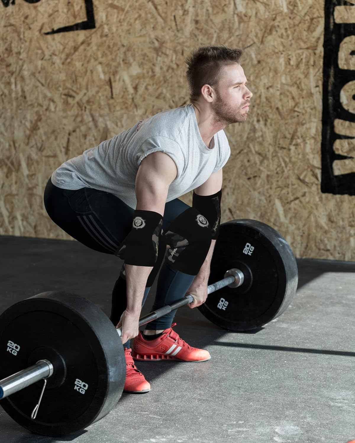 Knee Sleeves (1 Pair), 7Mm Compression Knee Braces for Squats,Weightlifting,Powerlifting,Cross Training for Men & Women（Medium） image number 2