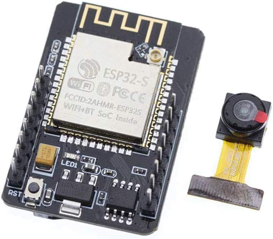 Hiletgo 2Pcs ESP32-CAM Camera Module ESP32-S OV2640 2MP Camera Development Board + Micro USB to Serial Port CH340C 4.75V-5.25V Wireless Wifi Bluetooth with TF Card Slot for Arduino Raspberry Pi image number 3