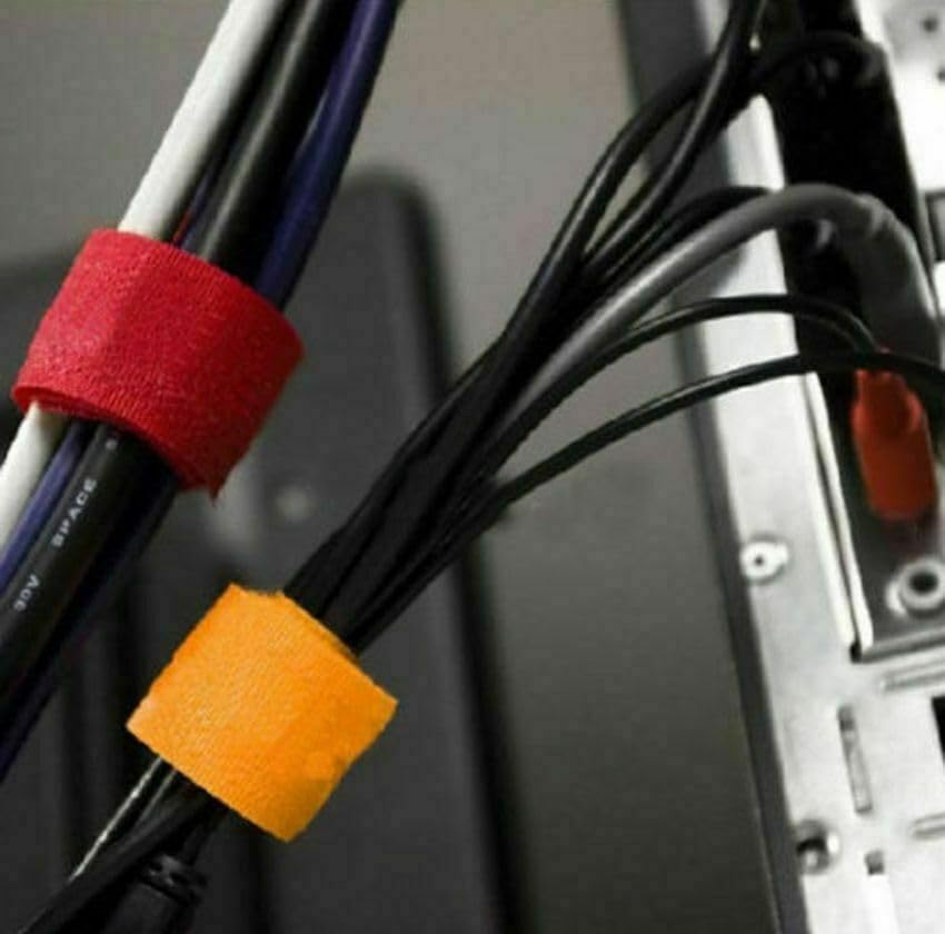 Tootoo 10Pcs Straps Wrap Wire Cord Organizer Cable Tie Rope Holder Line Fixer