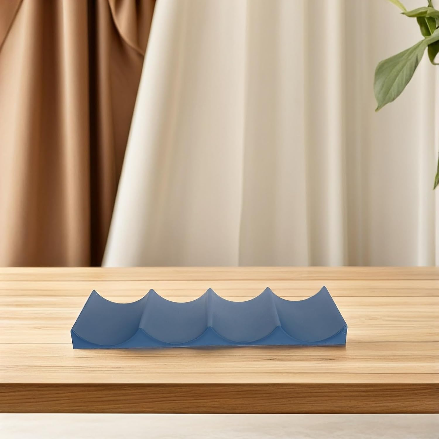 Luxshiny 2 Pcs European-Style Wine Bottle Holders Wave Design Desktop Bottle Stands Kitchen Storage Racks for Home Organization Random Color Random Color image number 5