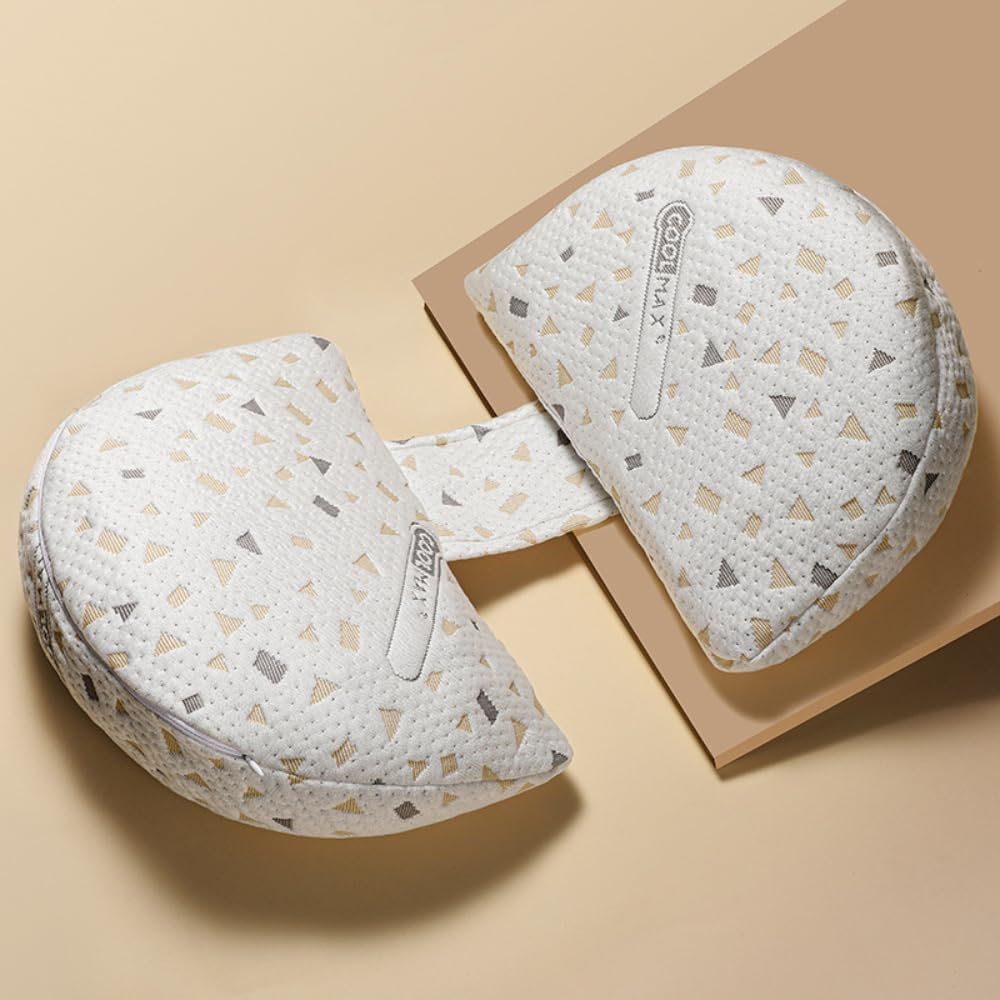 Pregnancy Pillow for Sleeping, Soft Pregnancy Body Pillow with Detachable and Adjustable Pillow Cover ，Support Wedge Pillows Side Sleeper Pregnancy Pillows Support for HIPS, Backs, Legs