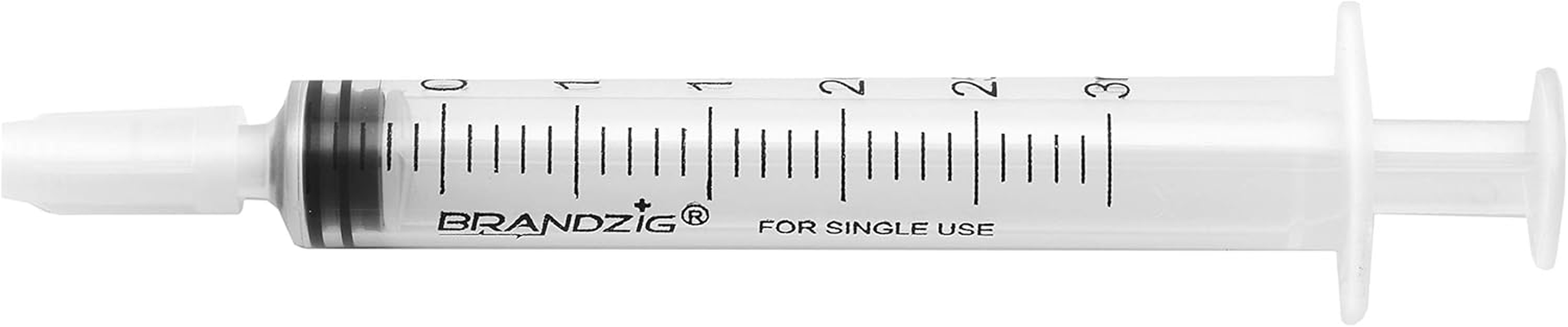 3Ml Syringe with Cap (100 Pack) | Oral Dispenser without Needle, Luer Slip Tip | Individually Wrapped Medicine Dropper for Infants & Pets