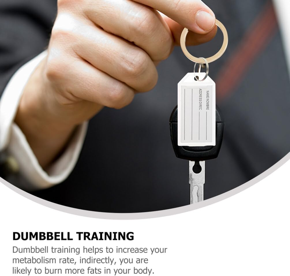 MAGICLULU 60Pcs Luggage Tag Key Tags Ring Key Labels Multi-Use Luggage Keychain for Travelling Accessories image number 6