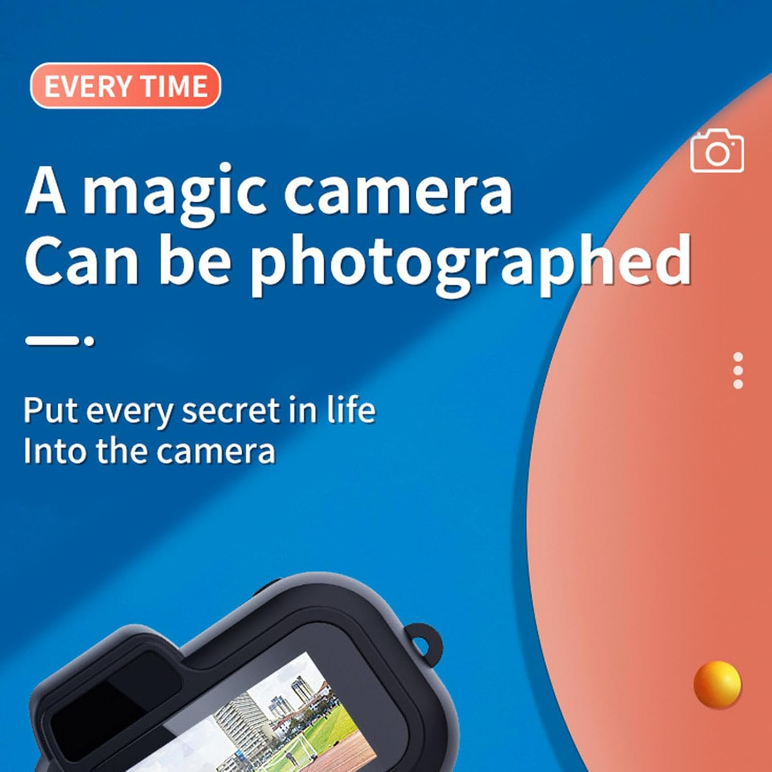 Mini Digital Camera, 1080P 2 MP 100 Minutes Battery Life 4:3 Small Compact Travel Vlogging Camera with Color Screen & Wrist Strap for Teens Students Kids image number 3