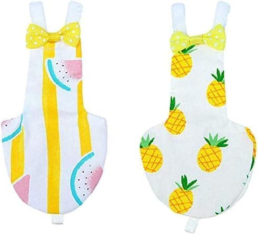 Parrot Nappy with Waterproof Inner Layer, 2Pcs Bird Diaper Parrot Nappies Clothes Flight Suit Dress, Washable Reusable Parrots Nappy with Waterproof image number 6