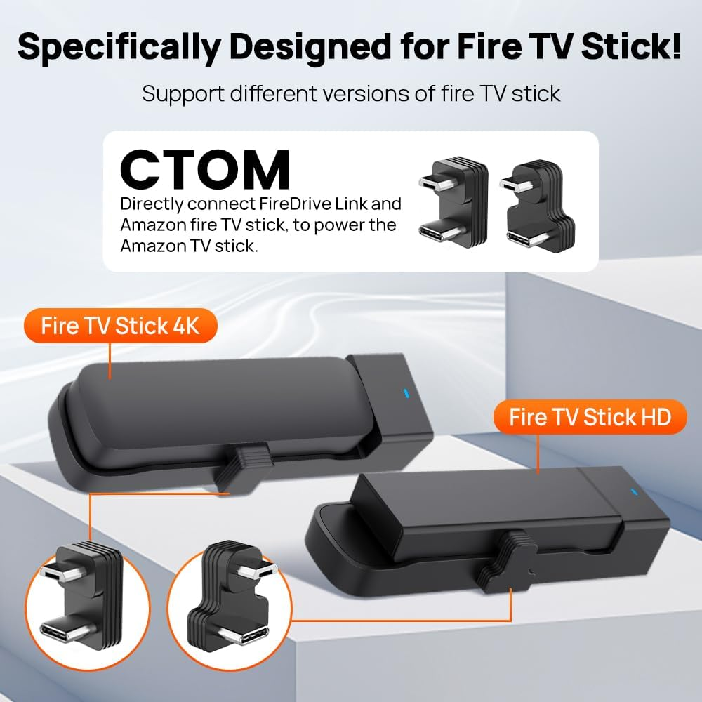 Carlinkit 2025 Firedrive Link, Car TV HDMI Adapter, Car TV Mate, Car Hdml Multimedia Adapter Design for TV Stick, Convert Wired Carplay to HDMI for TV Stick Streaming, Only Fit for OEM Carplay Cars image number 5