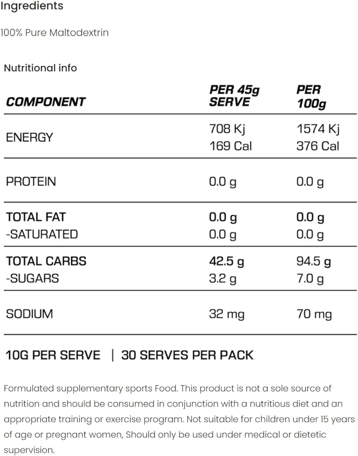 Top Athlete Ultimate Carbohydrates Powder | Unflavoured Vegan Pre Workout & Post Workout Energy Drink Powder | Preworkout Carbs for Endurance & Recovery, Gluten Free Additive‑Free | 1KG image number 3