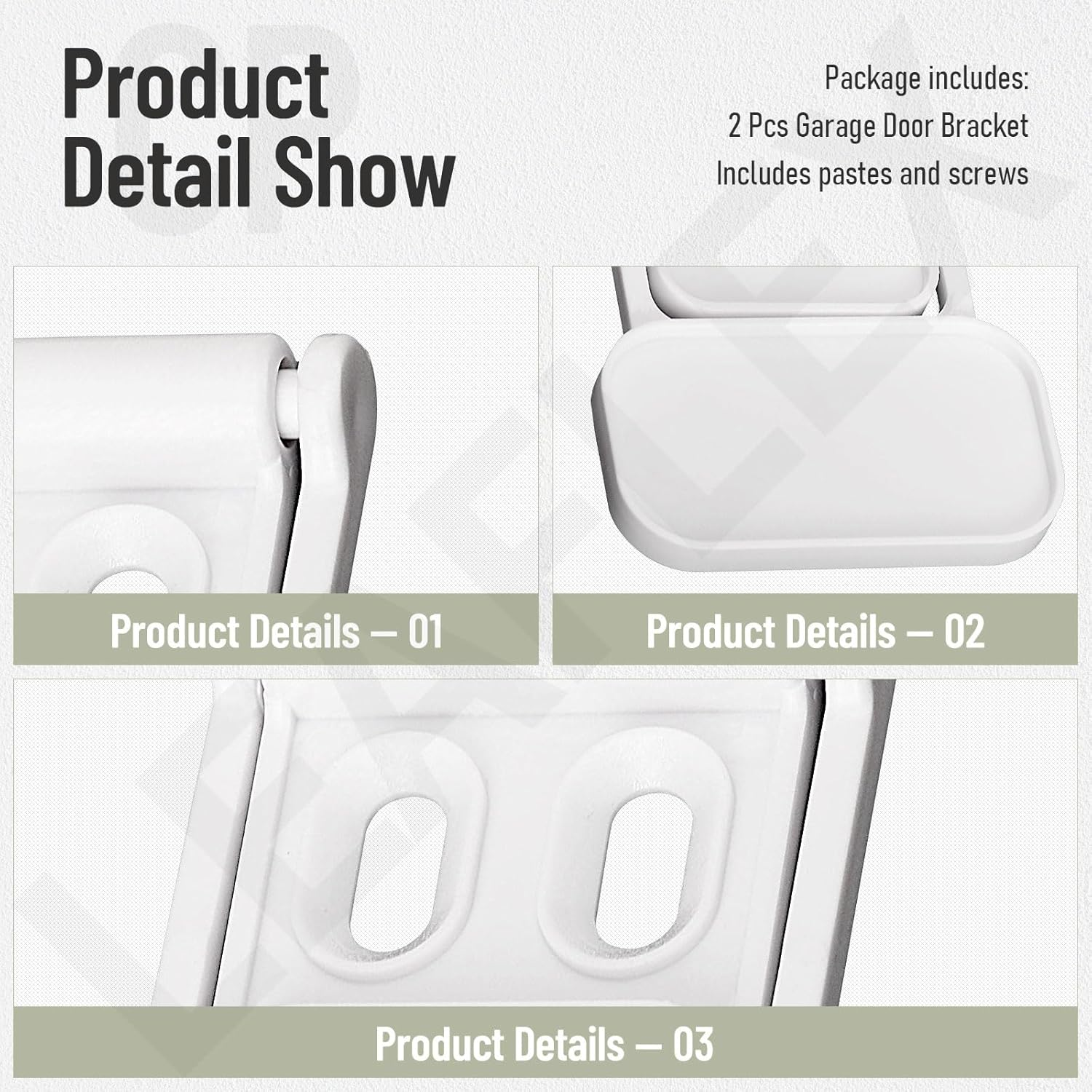 2 Pcs Garage Door Bracket for Aqara T1 Alarm Entry Sensors, Quick Installation & More Protection for Your Garage Door, Garage Door Security Accessory image number 4