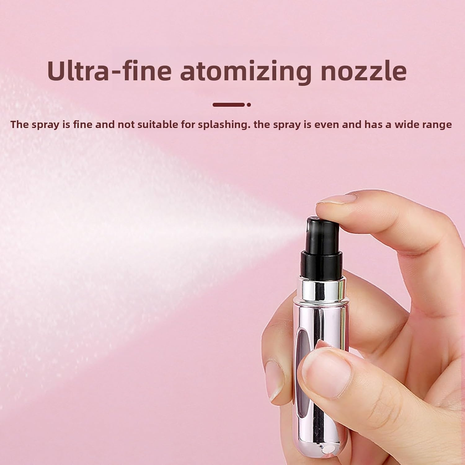 4 Pcs Pack of 5Ml Portable Mini Refillable Perfume Atomizer Bottle - Travel Size Perfume Travel Bottle, Scent Pump Case for On-The-Go Use image number 2