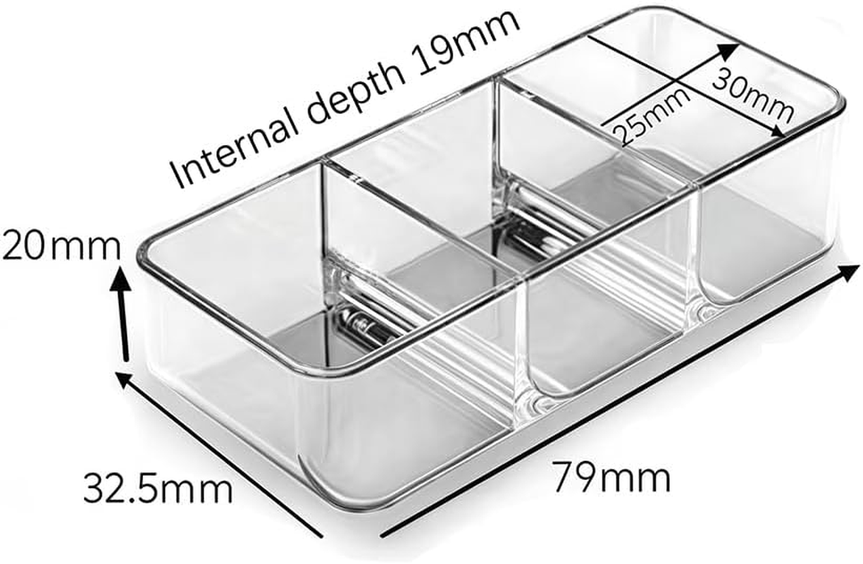 2Pcs Fishing Lure Luminous Box Fishing Small Accessories Magnet Box, Removable Freely Assemble Fisherman Tackle Storage Boxes Strip Seal Luminous Waterproof Fisherman Tackle Organizer image number 2
