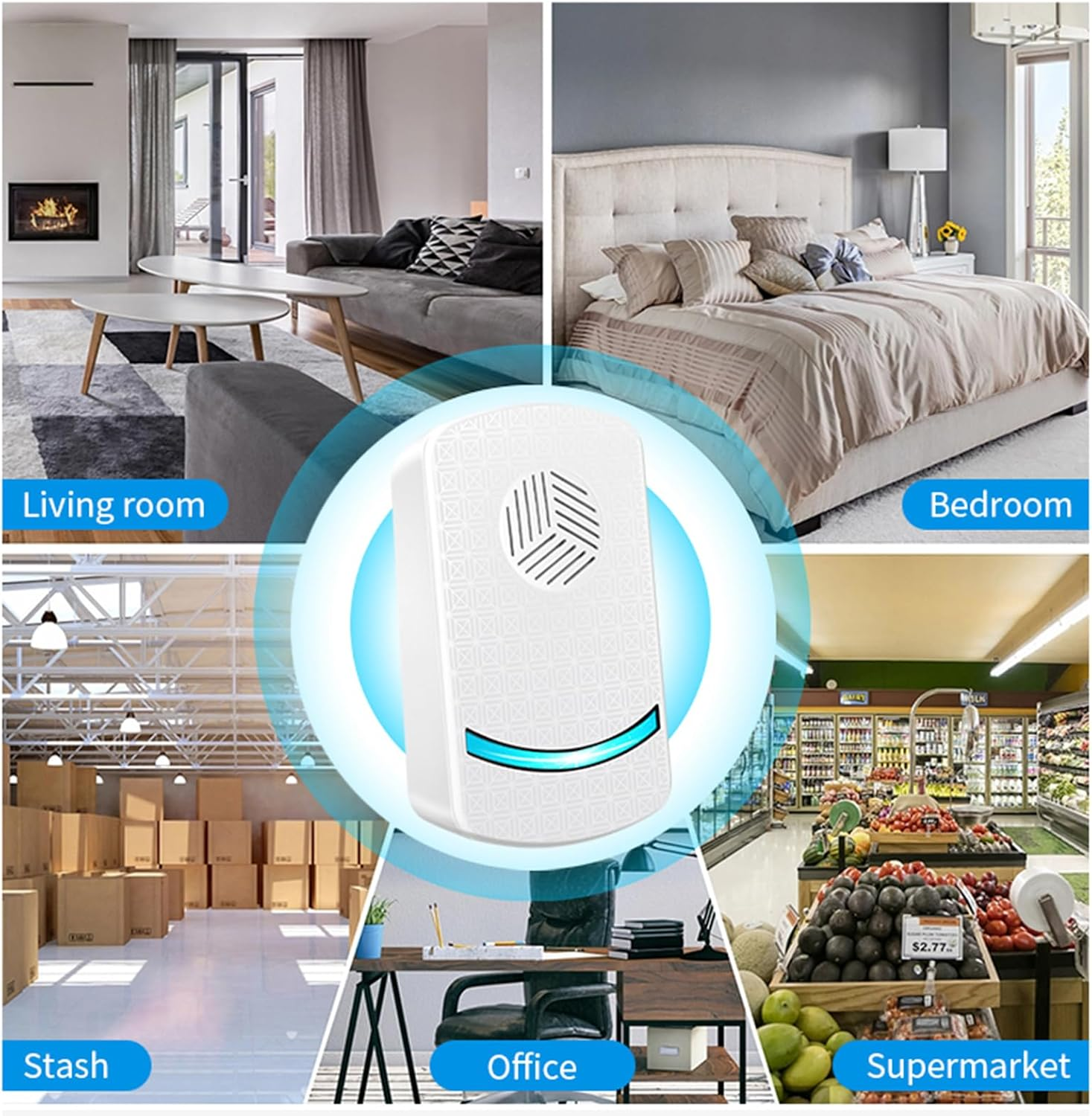 6 Packs Ultrasonic Pest Repeller, Rodent Repellent Ultrasonic, Pest Repellent Ultrasonic Plug in for Insect Roaches Ant Bugs Spider Mouse for House Kitchen Garage Warehouse image number 6