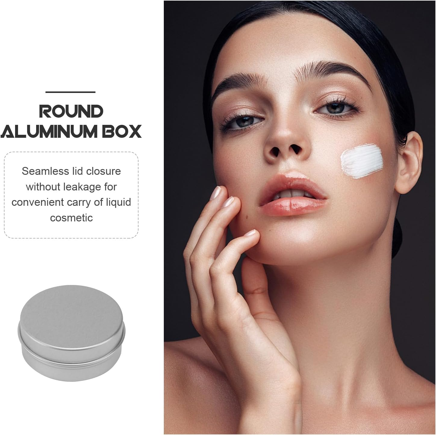 TEHAUX Empty Aluminum Tins, 15Ml Metal round Tins Containers Case Tealight Cups Aluminum Cream Container Empty Candle Tins Metal Tin Eyeshadow Jar for Lip Balm Creams Candy Travel Tin image number 4