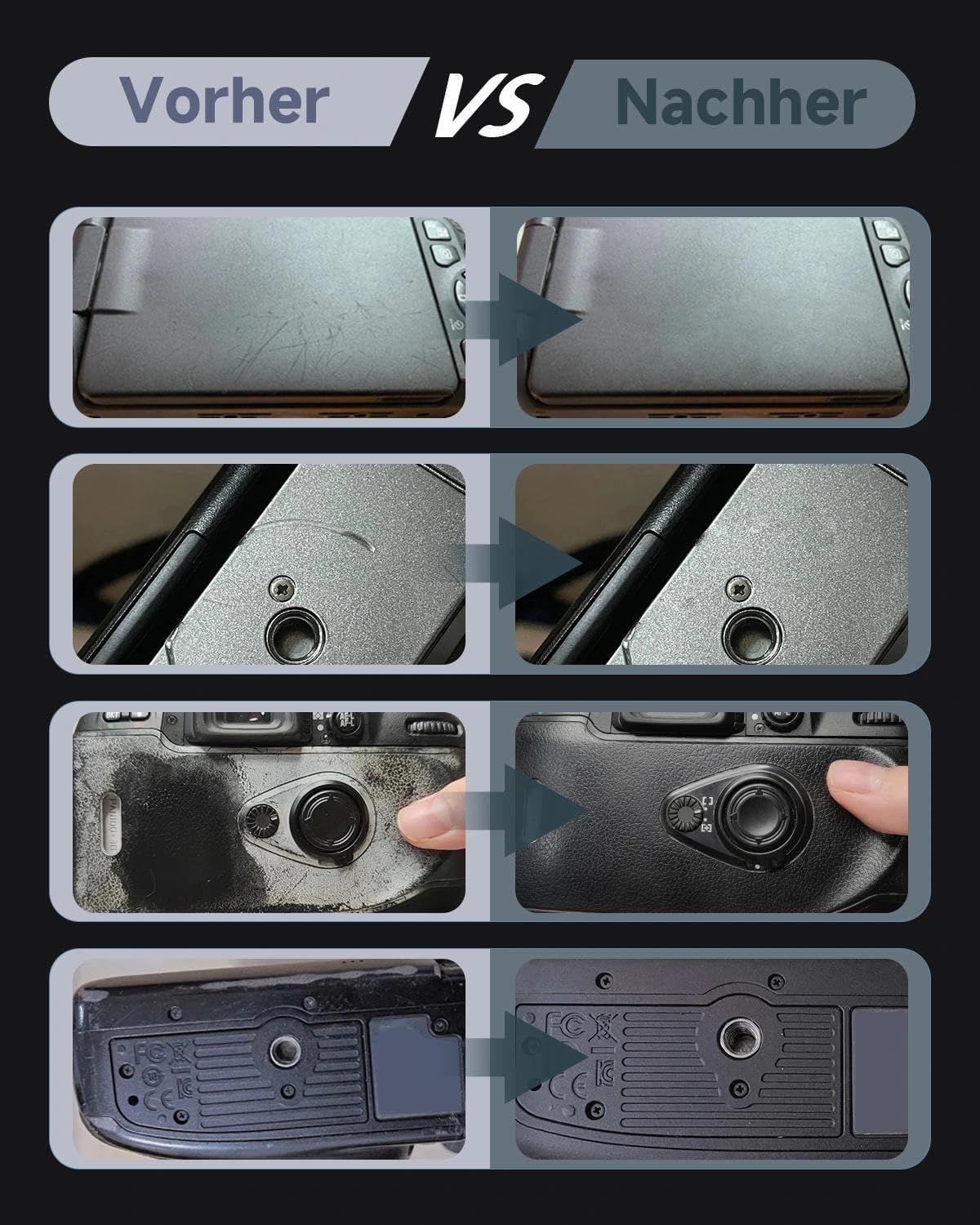 Semi-Matte Black Paint Pen - Compatible with Metal Camera Bodies Repair Pen for Quick Repair of Case Scratches on SLR & System Cameras, Includes Replacement Tip