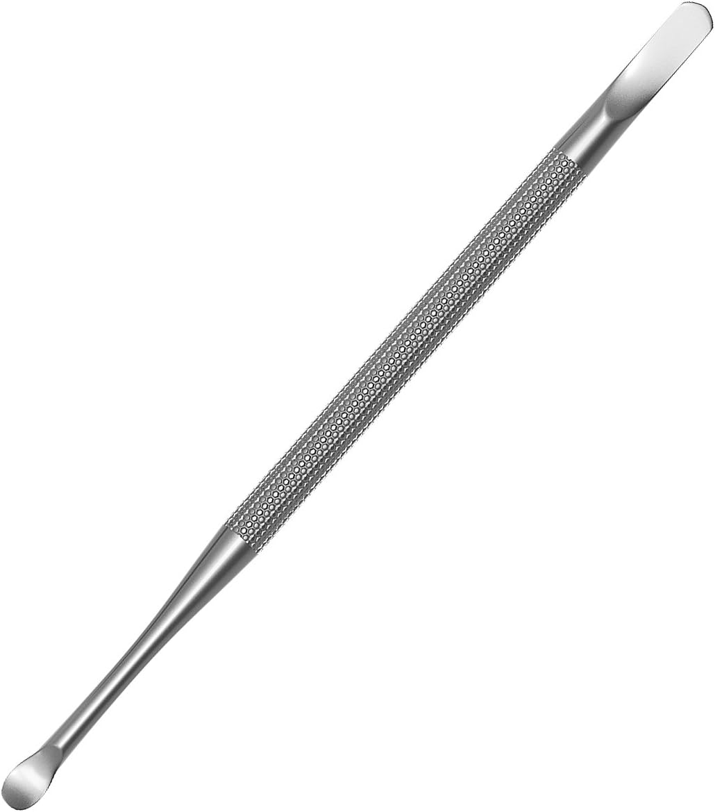 Professional Cuticle Pusher and Spoon Nail Cleaner | Dual Sided Stainless Steel Pusher and Nail Cleaner | for Nail and Cuticle Care | by Sterling Beauty Tools image number 1