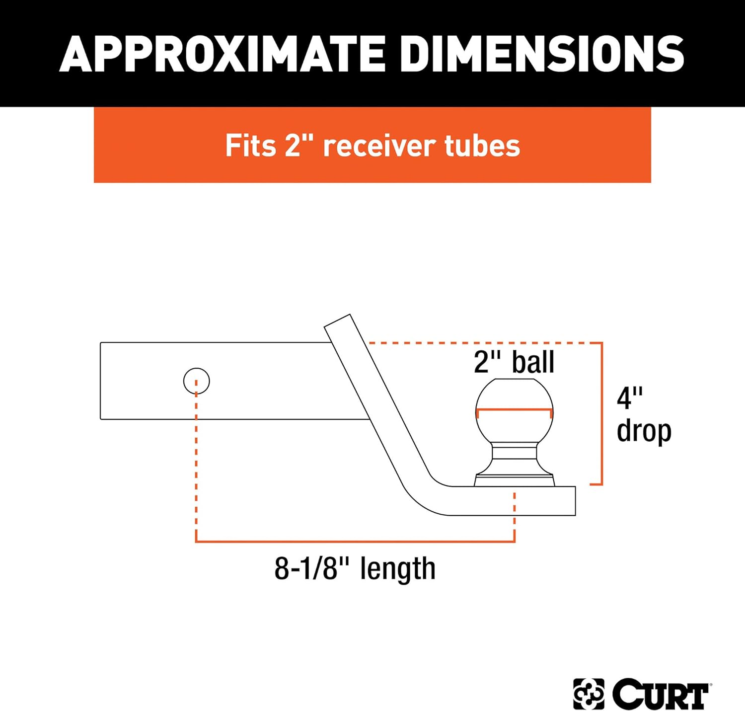 CURT 45154 Fusion Ball Mount image number 2