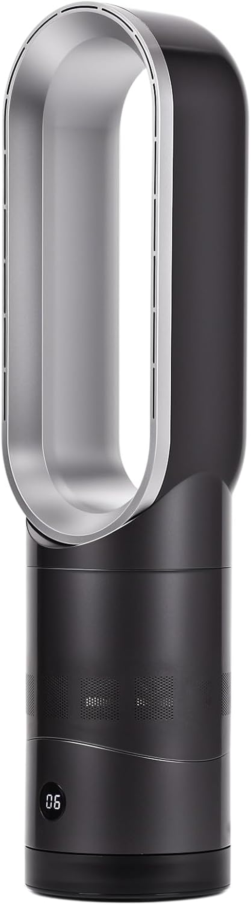 Bladeless Tower Fan with Air Purifier, Electric Portable Floor Fan for Bedroom, 9H Timer, 8-Speed, Strong Wind, LED Touch Control, 90&deg; Oscillating Fan for Home & Office Use