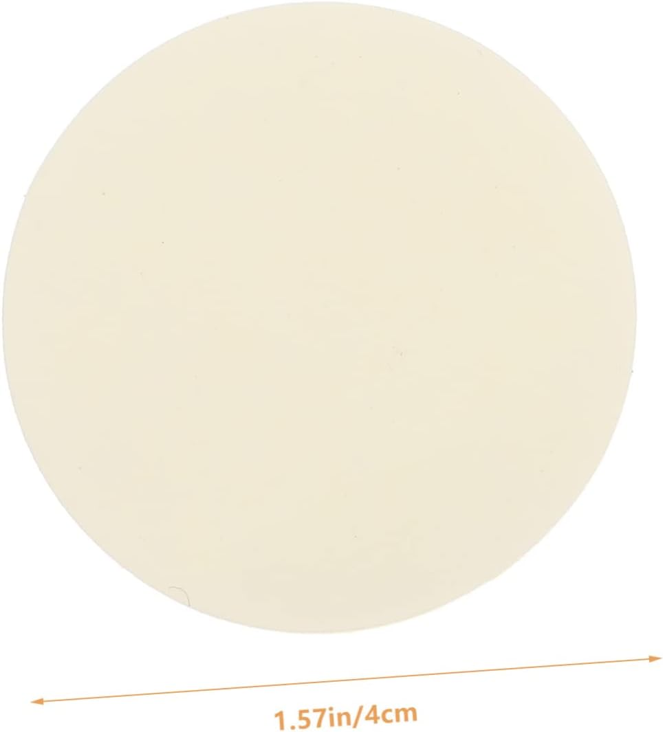 KICHOUSE Self Adhesive Double Sided round Pads Little Yellow Base Film Mounting Tape for Cars