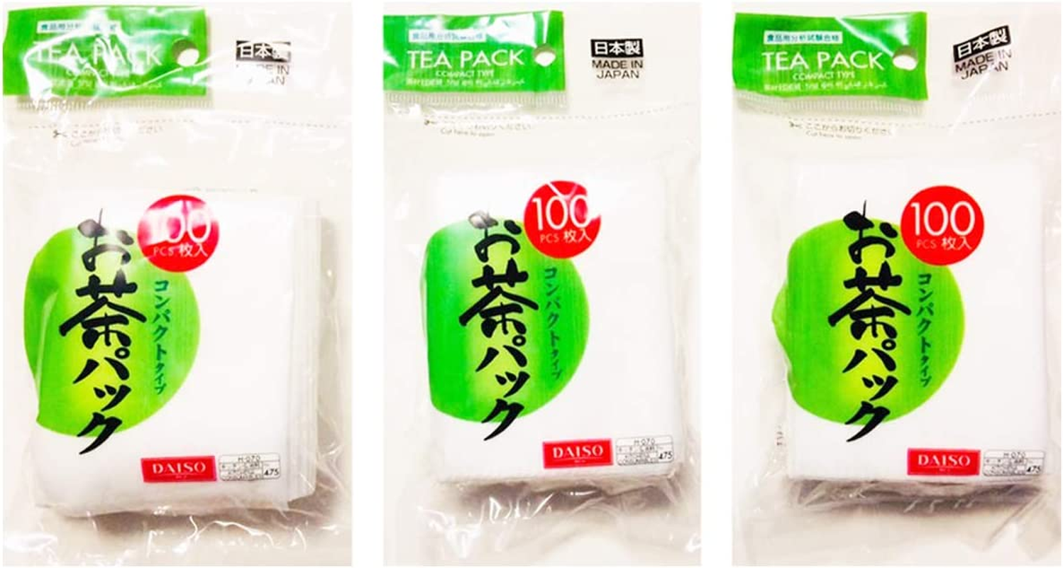 Daiso Japan Disposable Filter Bags for Loose Tea Leaves Pack of 3 X 100 image number 1