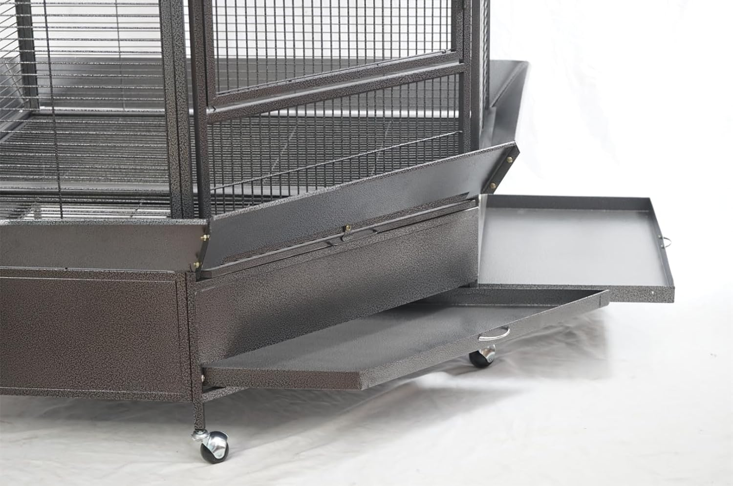 185Cm XXL Corner Bird Cage Pet Parrot Aviary Perch Castor Wheel image number 3