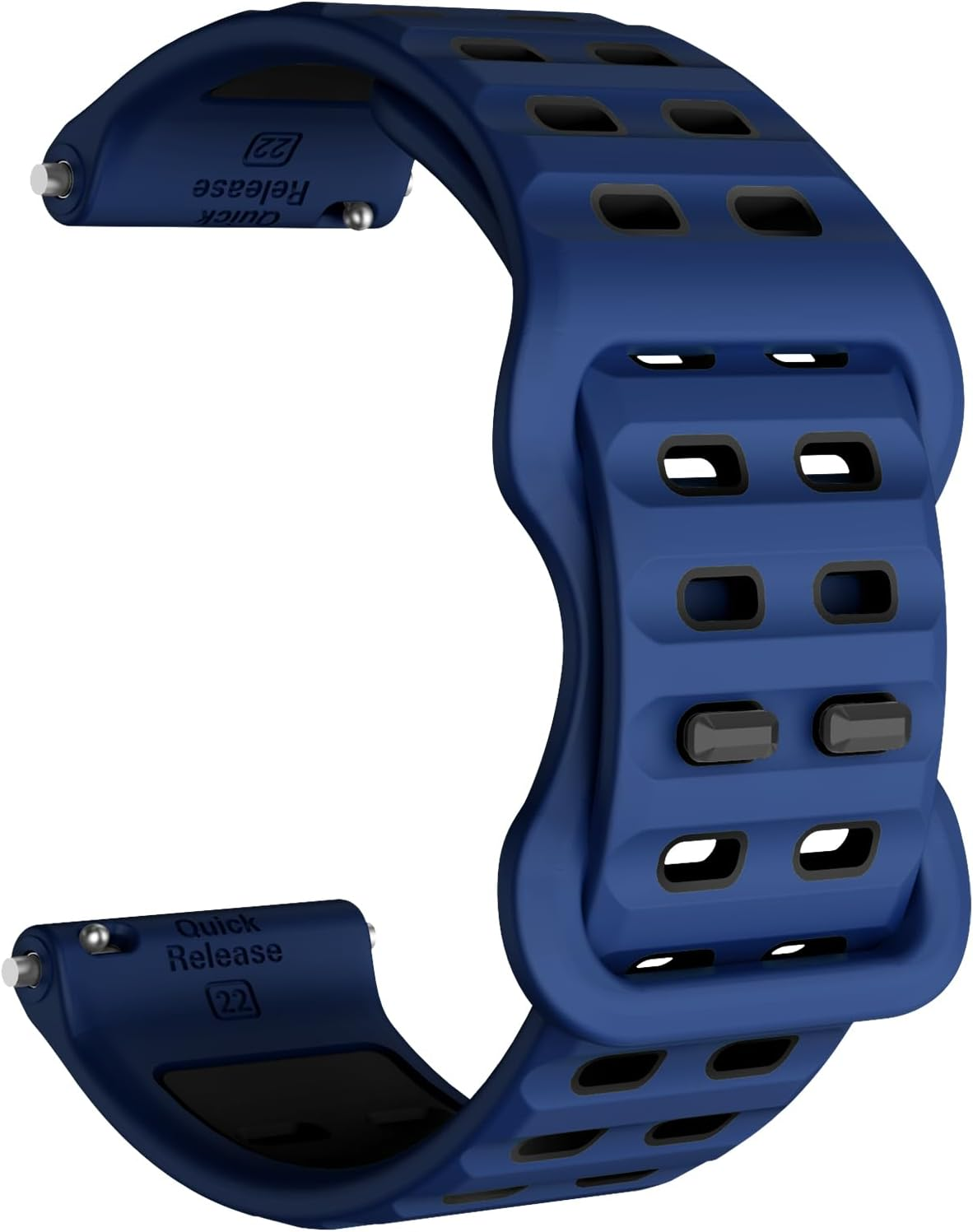 OVERSTEP Compatible with Coros Pace 3/Apex 2Pro/Apex 46 Mm/Apex Pro Straps, Silicone Strap Sports Strap for Garmin Venu 2/Venu 3/Vivoactive 4 Watch Strap - Army Green Black image number 3