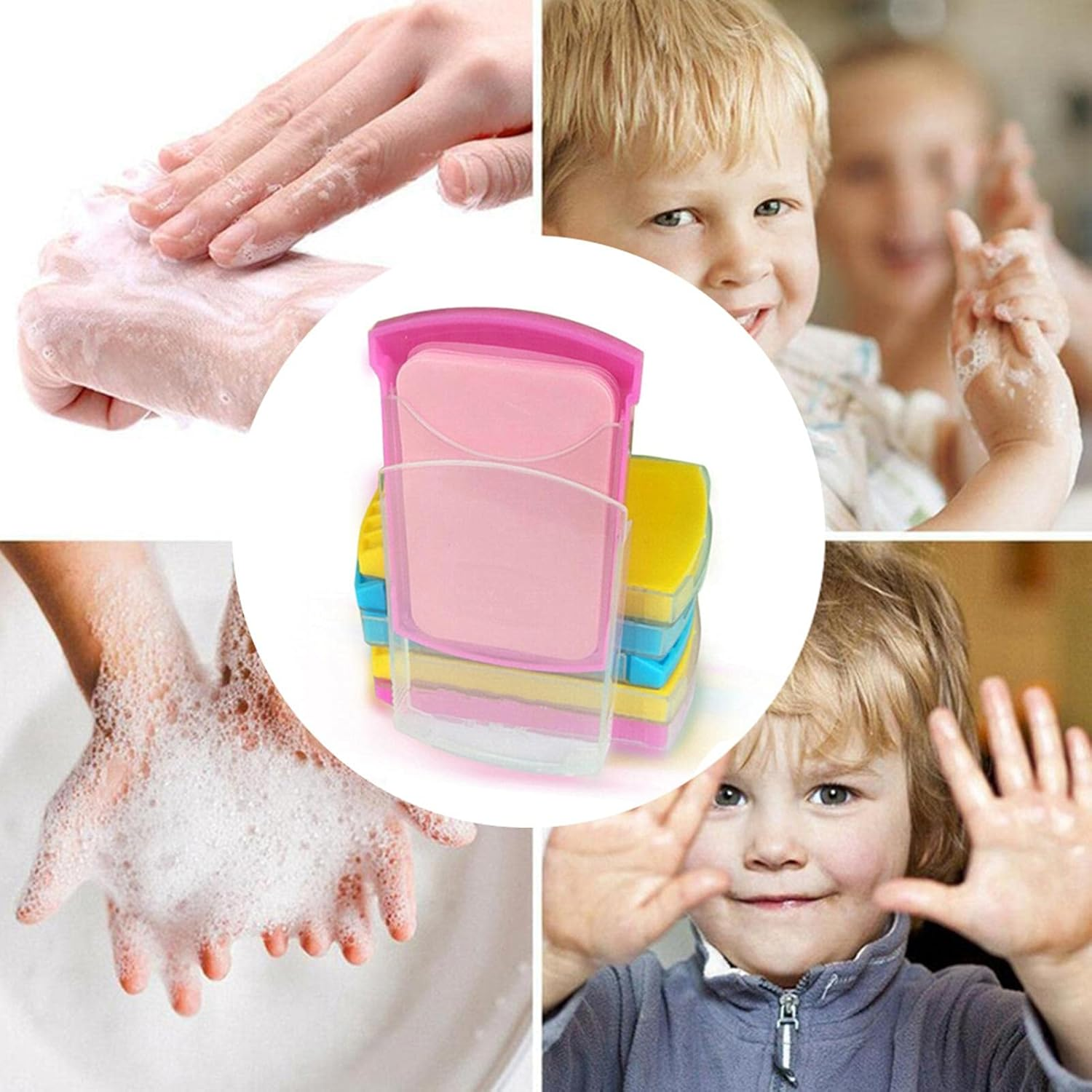 Travel Soap Sheets, Natural Scented Paper Soap Sheets | Travel Soap Sheets for -The-Go Hand Cleaning, Easily Add to Pocket, Purse, or Travel image number 1