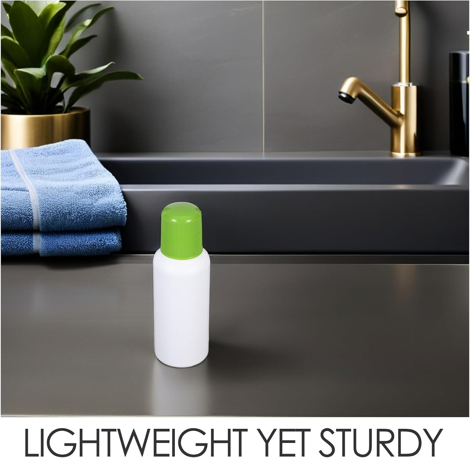 DINHEAROM 10Pcs Sponge Top Applicator Bottle: 100Ml Refillable Plastic Container - Lotion Dispenser with Soft Sponge Tip for Liquids Medicine or Essential Oils image number 4