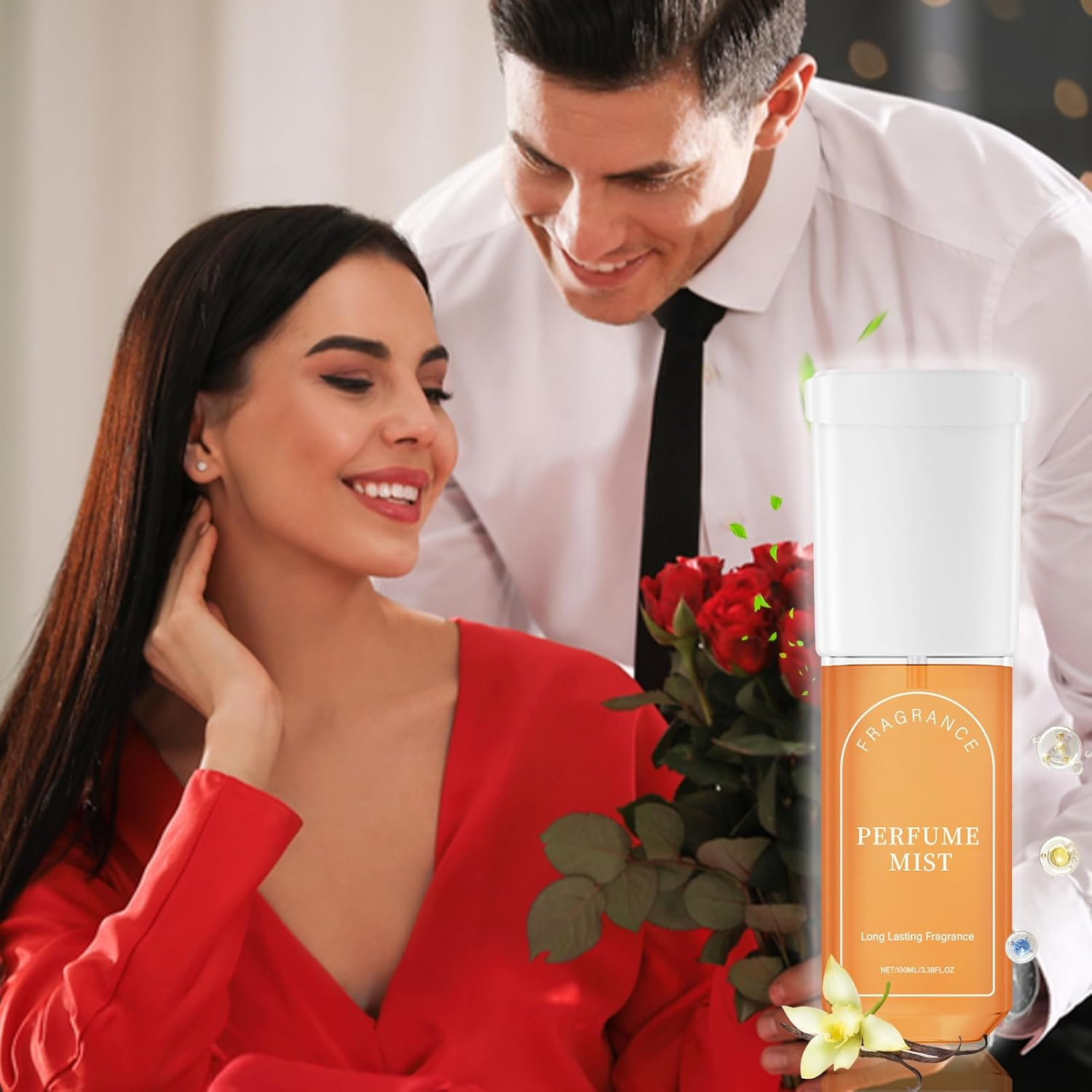 Caramel Vanilla Perfume - Cosy Sugar Flavour, Dessert Inspired Fragrances | 100Ml Women Deep Amber Clam Infused Lotion, Luxurious Gourmet Perfume Spray Bottle, Fragrance Blend for the T image number 6