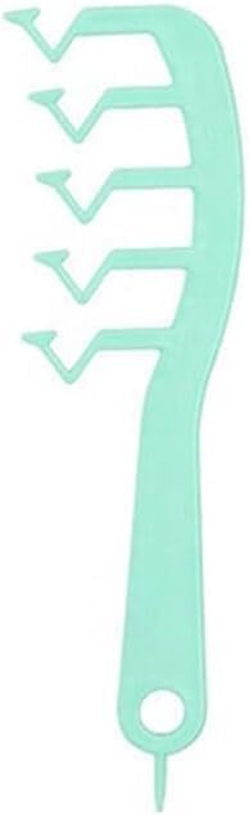 Tootoo Magic Hairstyle Tools Hair Comb with Z Shape Teeth Easy Using Candy Color (Green)